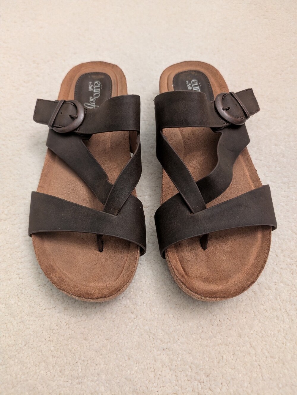 Euro Soft by Sofft brown strappy sandals